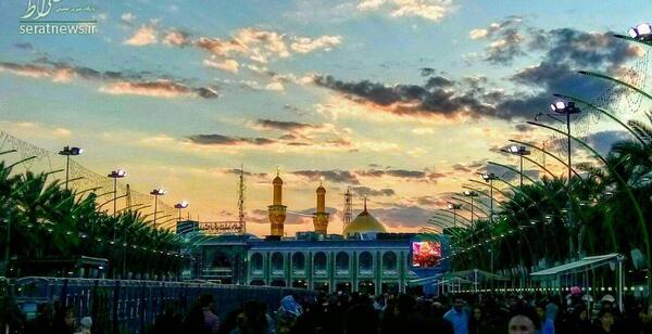 عکس بین الحرمین در روز اربعین