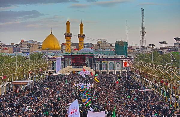 عکس بین الحرمین در روز اربعین