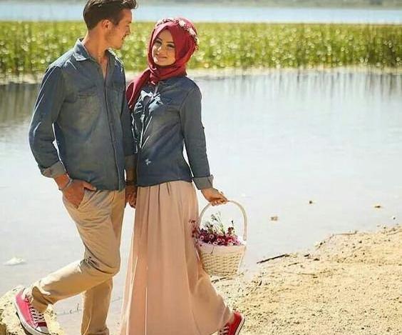 عکس دختر و پسر با حجاب