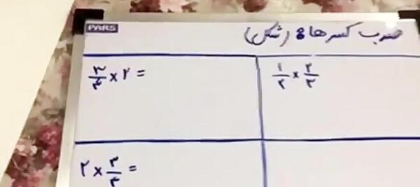 عکس ضرب کسر