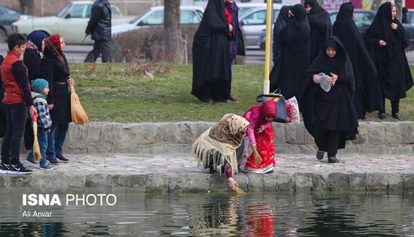 عکس چهارشنبه سوری در اردبیل