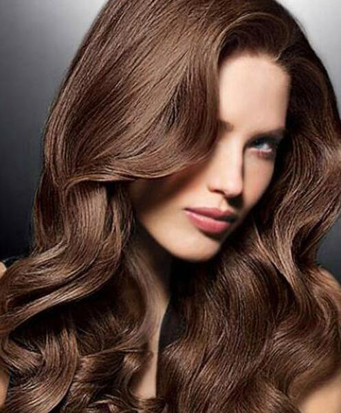 عکس رنگ مو قهوه ای شکلاتی