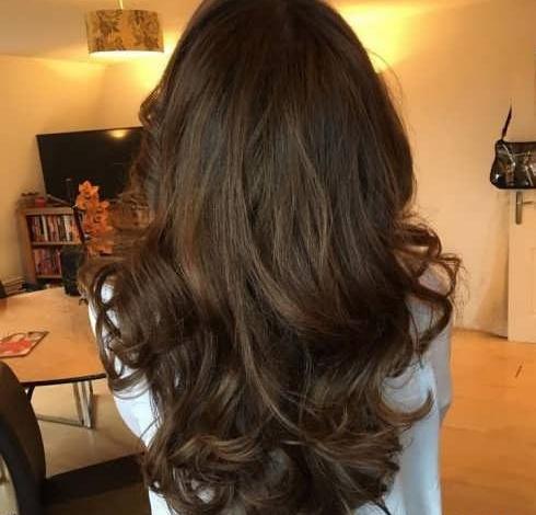عکس رنگ مو قهوه ای شکلاتی