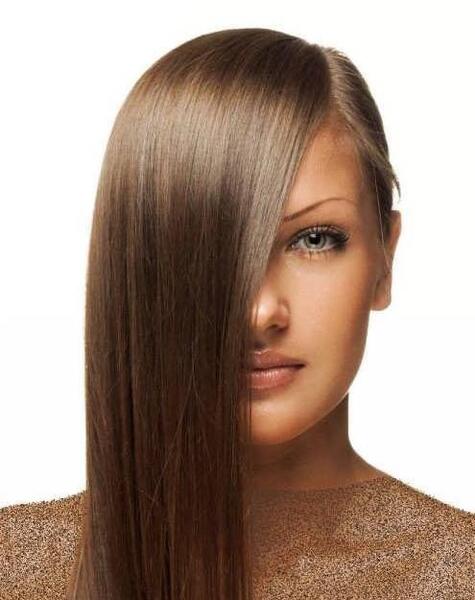 عکس رنگ مو قهوه ای شکلاتی