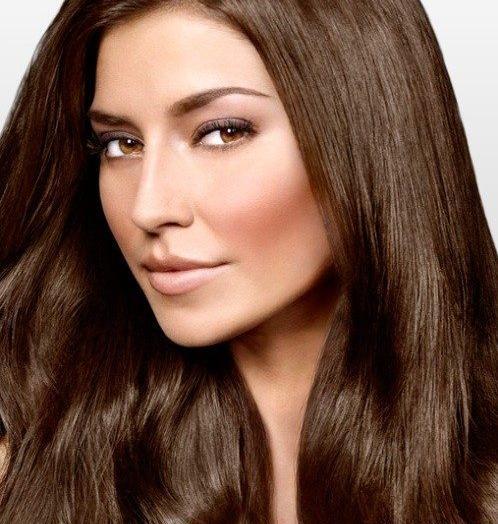 عکس رنگ مو قهوه ای شکلاتی