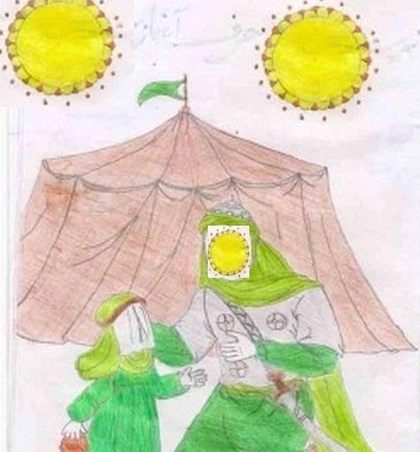 عکس امام حسین نقاش