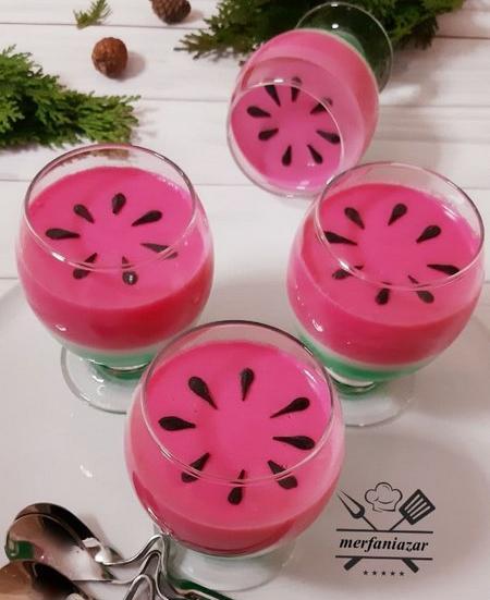 عکس ژله لیوانی برای شب یلدا
