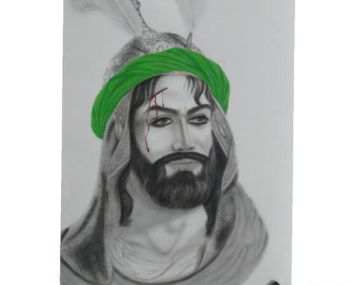 عکس حضرت عباس نقاشی