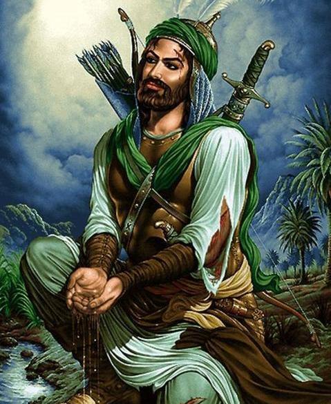 عکس حضرت عباس نقاشی