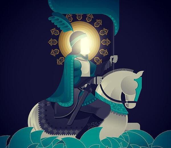 عکس حضرت عباس نقاشی