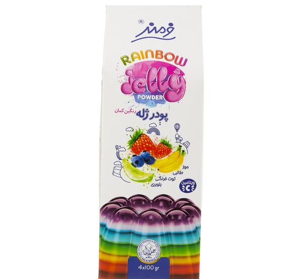 عکس پودر ژله رنگین کمان