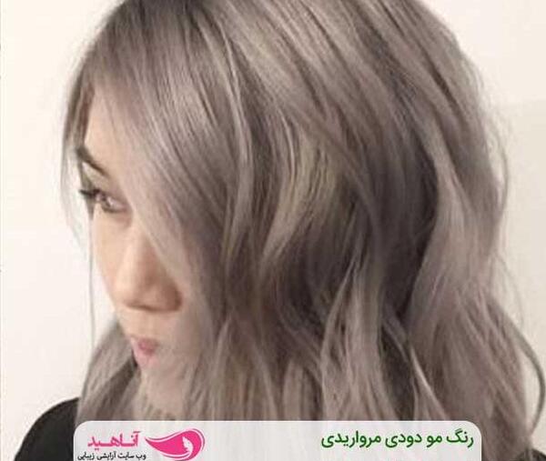 عکس رنگ مو روی دکلره