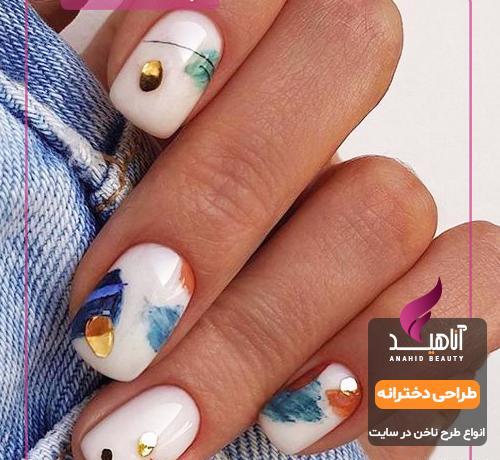 عکس طرح ناخن کاشتن