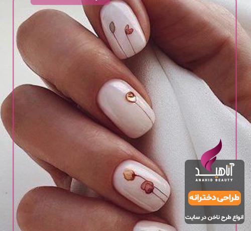 عکس طرح ناخن کاشتن