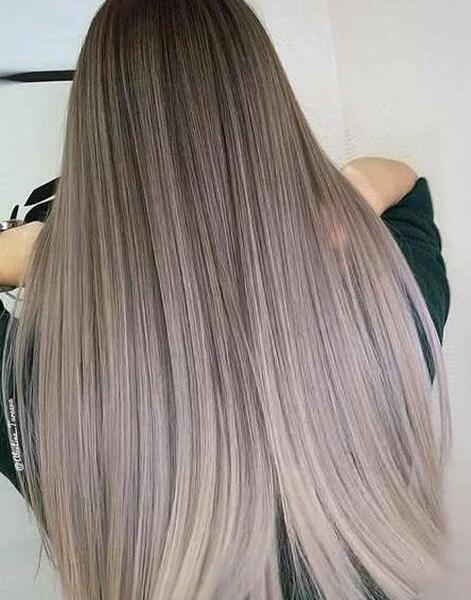 عکس رنگ مو خاکستری