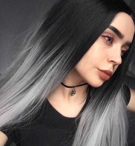 عکس رنگ مو خاکستری