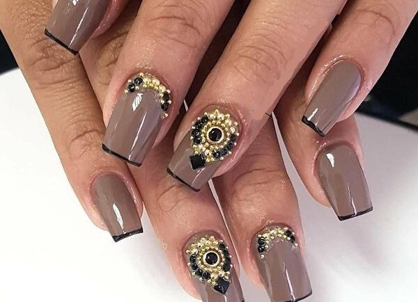 عکس طراحی ناخن عروس