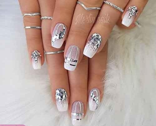 عکس طراحی ناخن عروس