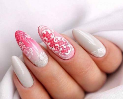 عکس طراحی ناخن عروس