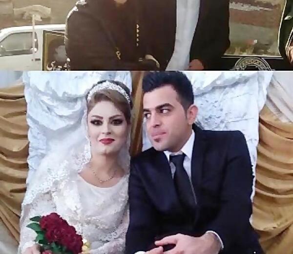 عکس عروس و داماد کردی جدید