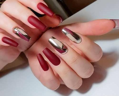 عکس طرح ناخن گلدونی
