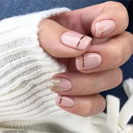 عکس ژلیش ناخن هلویی