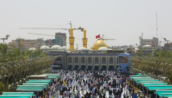 عکس حرم امام حسین در روز عرفه
