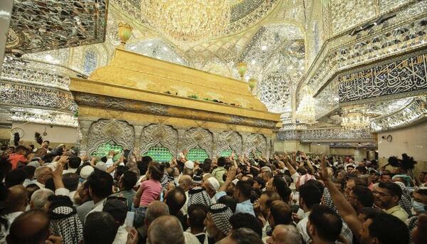 عکس حرم امام حسین در روز عرفه