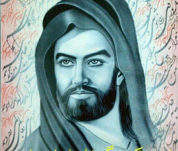 عکس امام حسین نوری که هرگز خاموش نمی شود