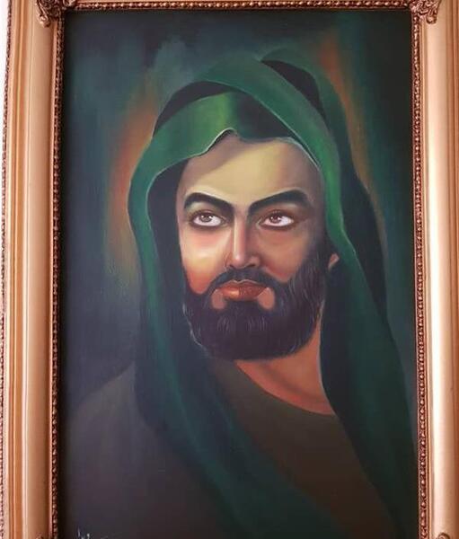 عکس امام حسین نوری که هرگز خاموش نمی شود