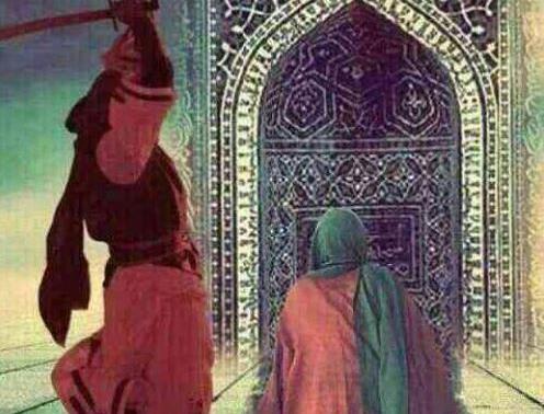 عکس ضربت خوردن امام علی