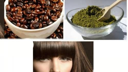 عکس رنگ مو حنا و قهوه