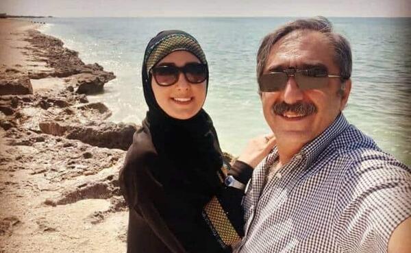 عکس ستاره سادات قطبی و همسرش