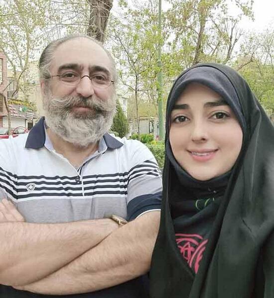 عکس ستاره سادات قطبی و همسرش