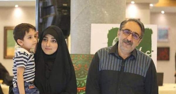 عکس ستاره سادات قطبی و همسرش