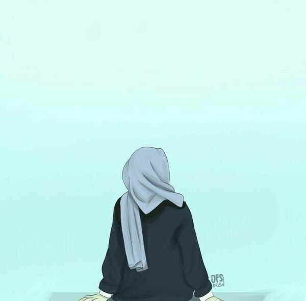 عکس دختر با حجاب بدون صورت