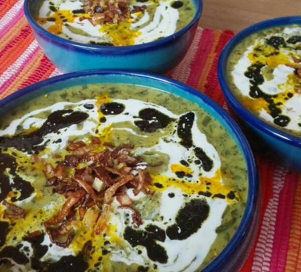 عکس آش جو خانگی