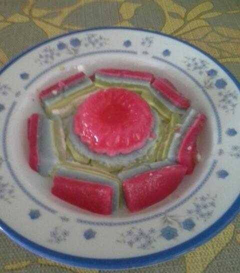 عکس از ژله رنگین کمان