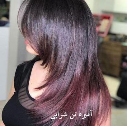 عکس رنگ مو از پشت سر