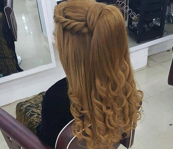عکس رنگ مو از پشت سر