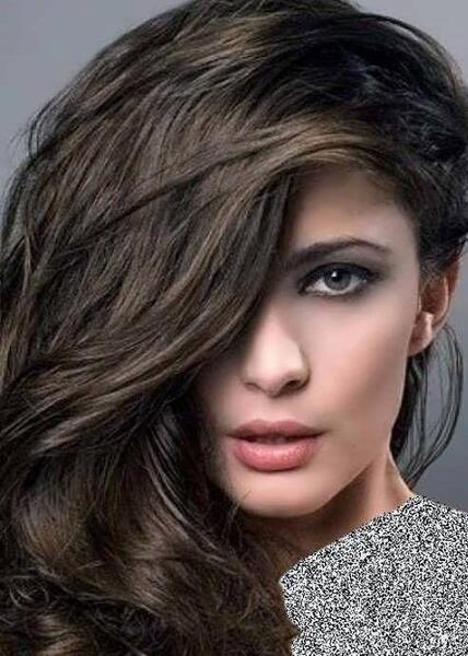 عکس رنگ مو زیتونی