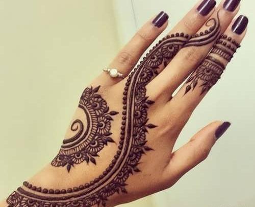 عکس های نقش حنا روی دست