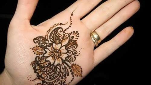 عکس های نقش حنا روی دست