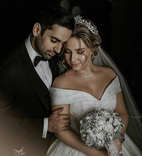 عکس عروس و داماد ویسگون