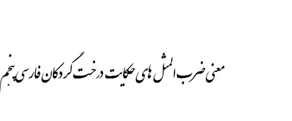 عکس ضرب المثل حکایت