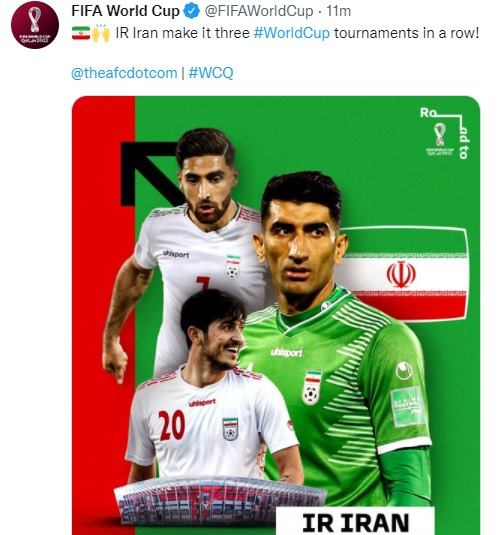 عکس صعود ایران به جام جهانی 2022