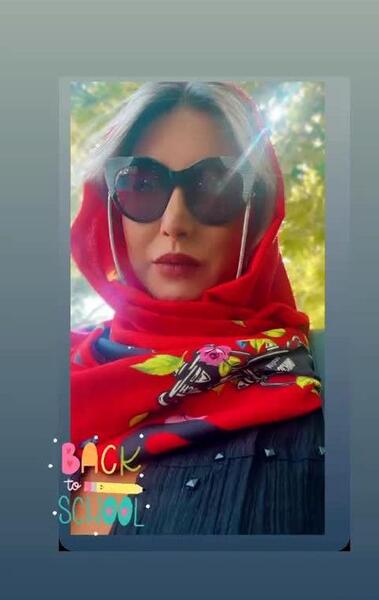 عکس حجاب شل و ول فریبا نادری تو ویلای کردان خانوم چه تیپ پلنگی هم زده بعد عمل زیبایی