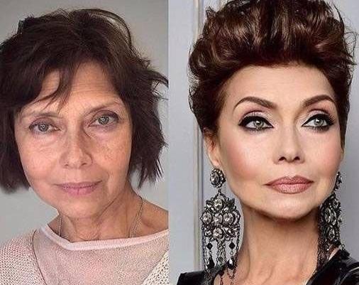 عکس زن آرایش کرده