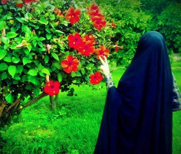 عکس دختر با حجاب ویسگون