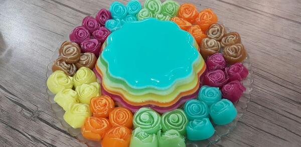 عکس ژله فرفره ای